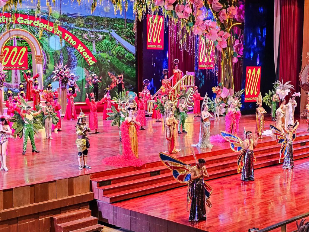 Thai cultural and cabaret show at Nong Nooch Botanical Garden Pattaya