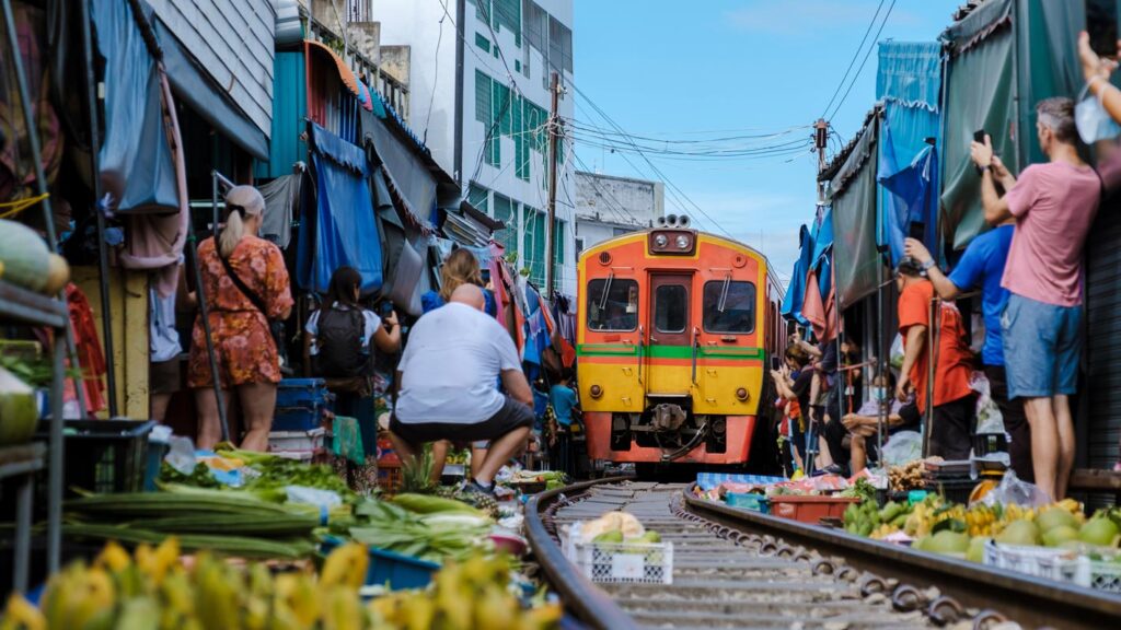 Maeklong Railway Market