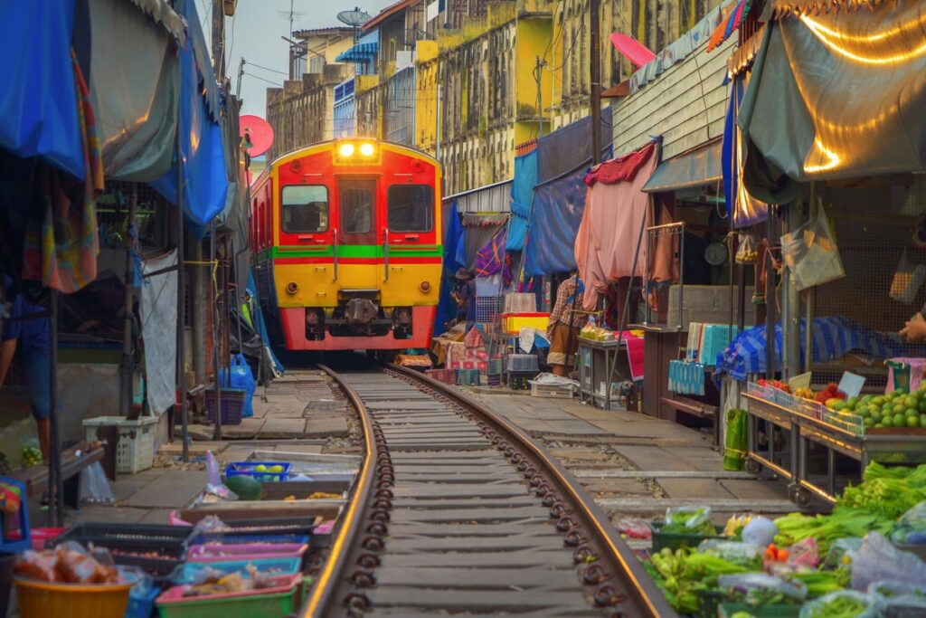 Maeklong Railway Market
