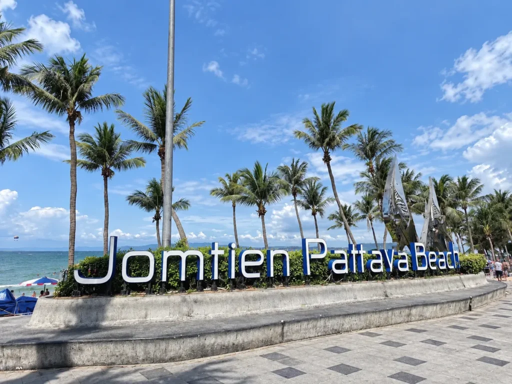 Jomtien Pattaya Beach Sign